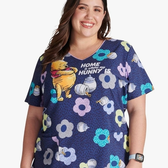 Disney Blue and Purple Patterned Shirt - Picture 1 of 8
